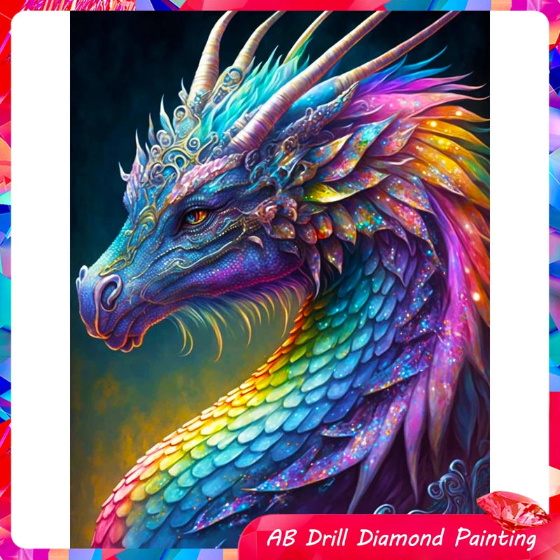AB Diamond Painting Dragon Thoughts