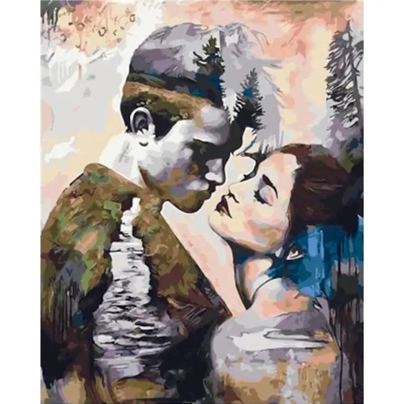 5DDpaints.com arts and crafts kit 992771 / 50x65cm no frame Romantic Moments Paint by Numbers Collection – DIY Canvas Art Kit