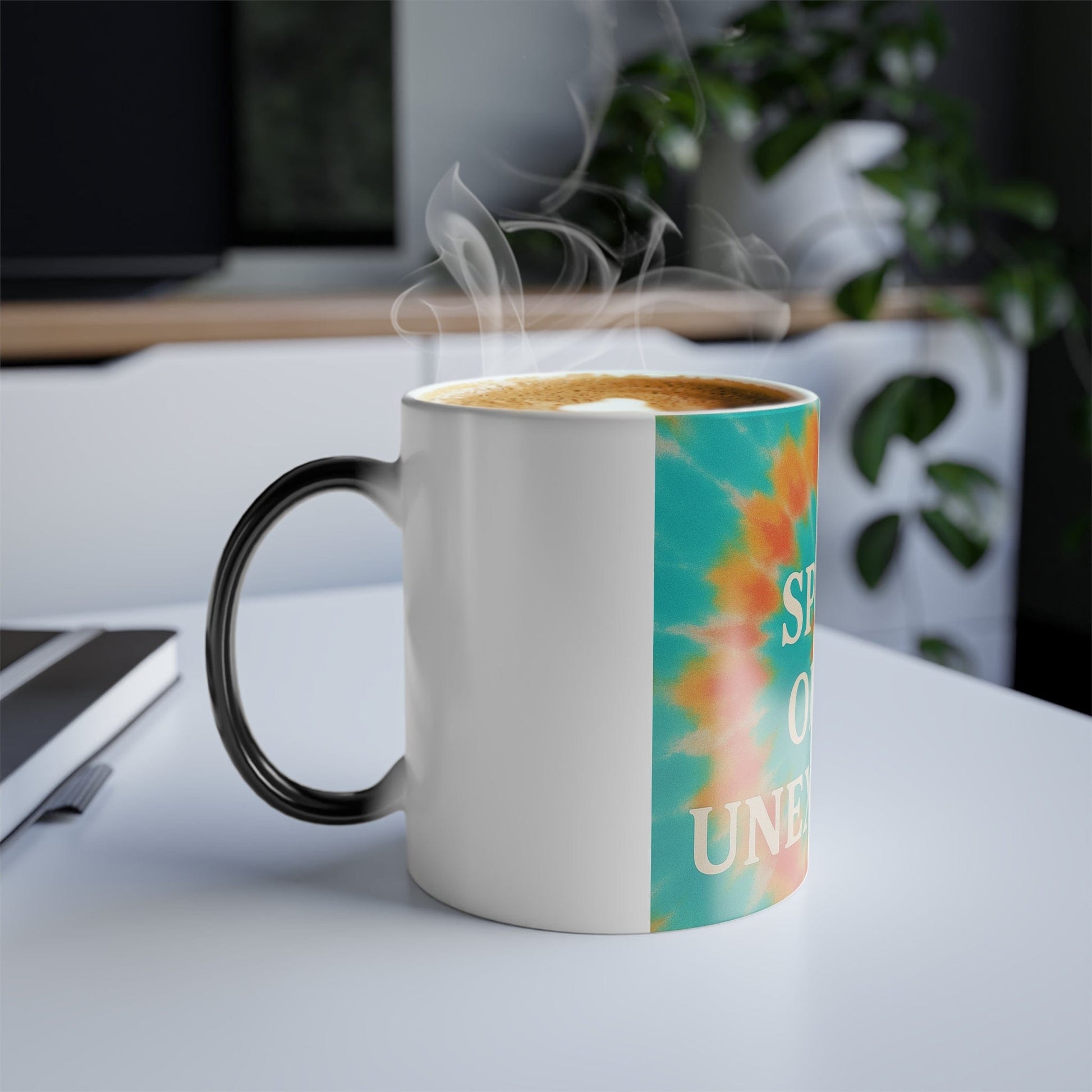 Printify Mug 11oz A Splash of the Unexpected Color Morphing Mug – Heat-Reactive Tie-Dye Coffee Cup (11oz)