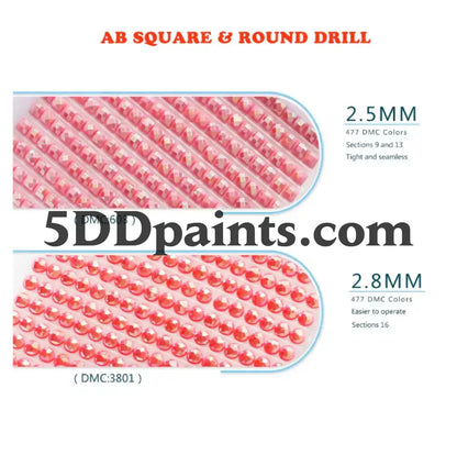 5DDPaints.com Art & Craft Kits AB Drills - Cherry Blossom Lane 5D Diamond Painting Kit (80x120cm)