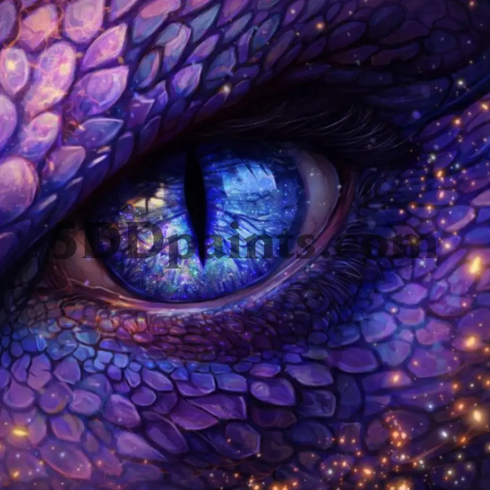 5DDPaints.com Art & Craft Kits Dragon Eye / 20x20cm / Square (AB Drills) Eyes of the Mythical – Fantasy Creature Eye Diamond Painting Collection