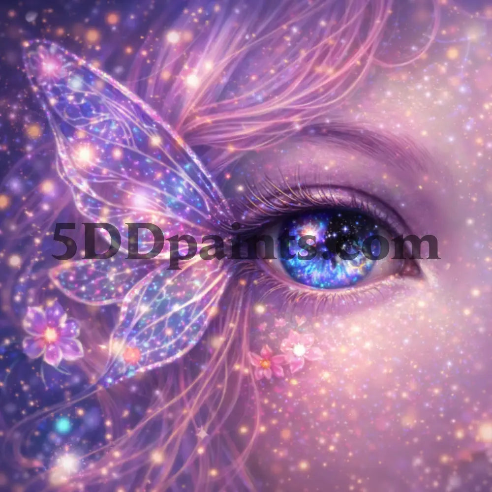 5DDPaints.com Art & Craft Kits Fairy Eye / 20x20cm / Square (AB Drills) Eyes of the Mythical – Fantasy Creature Eye Diamond Painting Collection