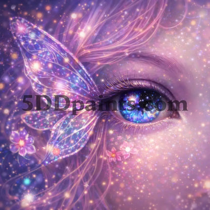 5DDPaints.com Art & Craft Kits Fairy Eye / 20x20cm / Square (AB Drills) Eyes of the Mythical – Fantasy Creature Eye Diamond Painting Collection