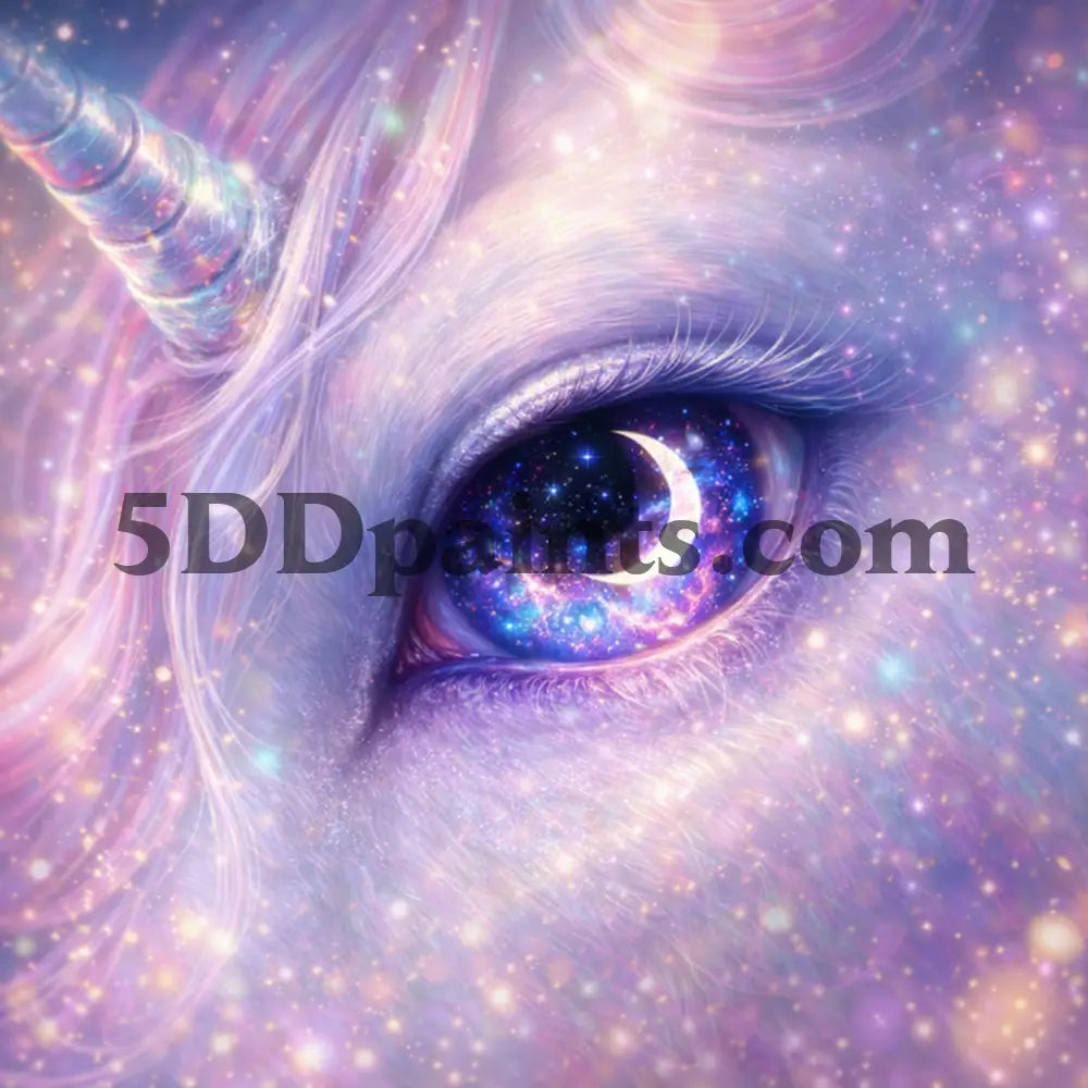 5DDPaints.com Art & Craft Kits Unicorn Eye / 20x20cm / Square (AB Drills) Eyes of the Mythical – Fantasy Creature Eye Diamond Painting Collection