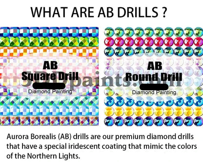 5DDPaints.com home decor (AB Drills) Moonlit Snowy Owl & Crystal Blossoms Diamond Painting Kit