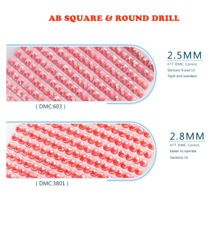 5DDPaints.com arts and crafts kit (AB Drills) Radiant Bloom Diamond Painting Kit