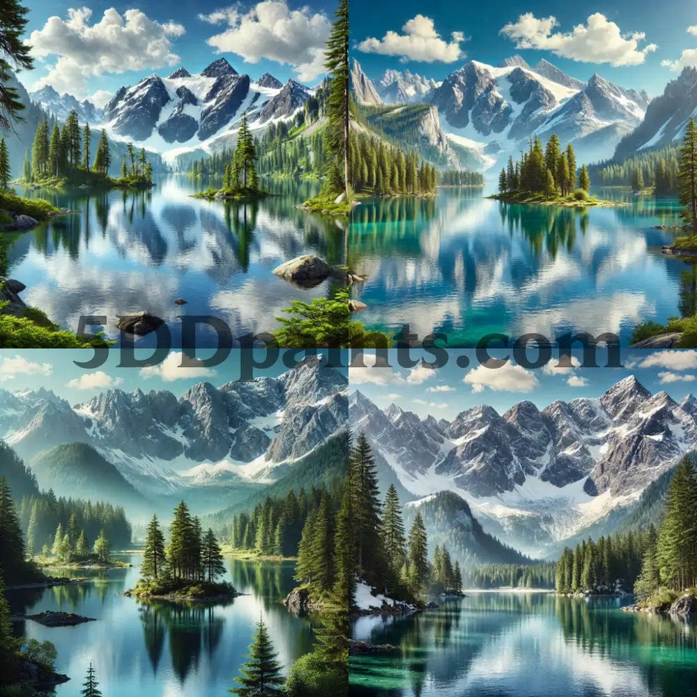 Amazello arts and crafts kit Amazing Mountain View Diamond Painting