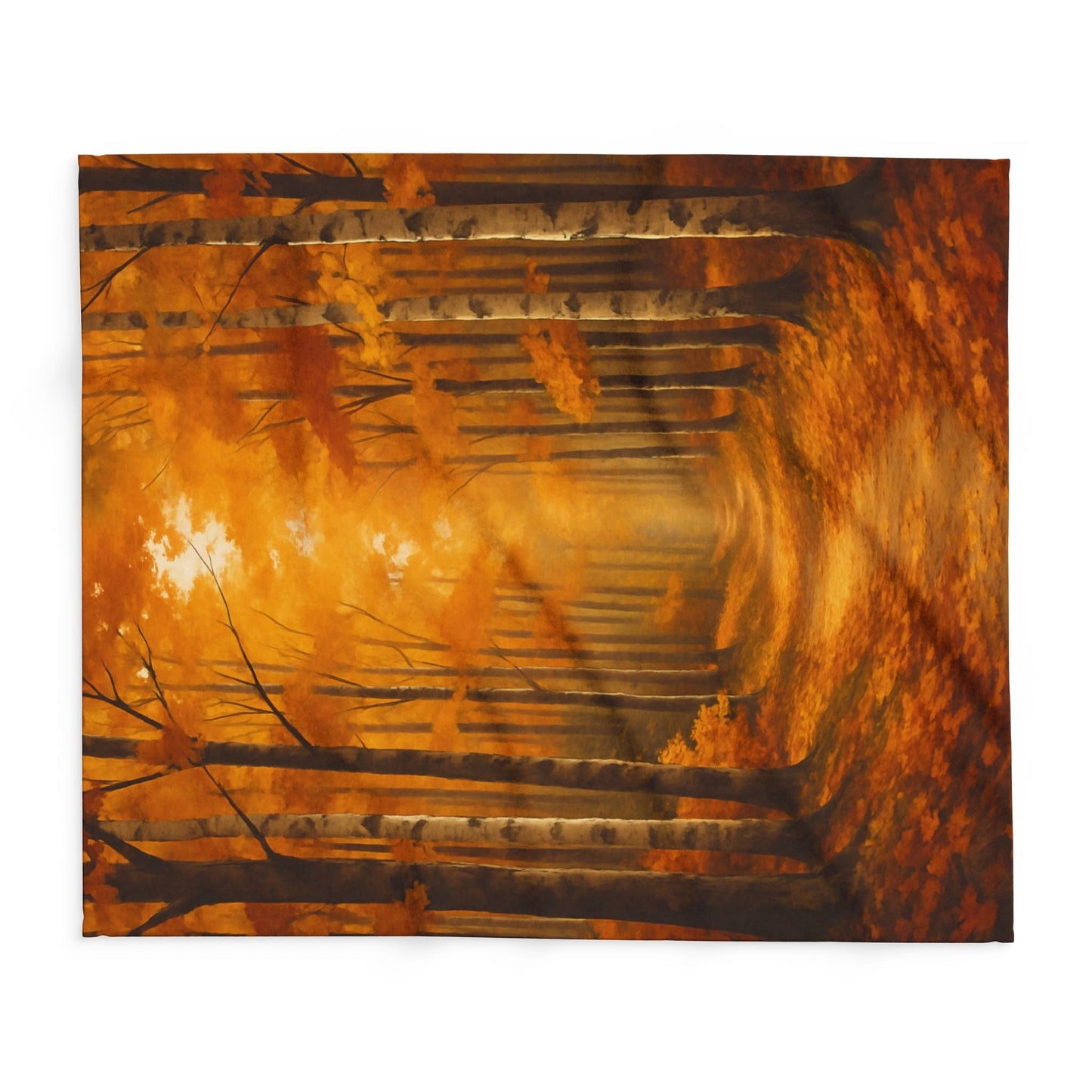 Printify Home Decor Autumn Forest Arctic Fleece Blanket - Cozy Fall Decor