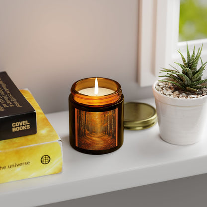 Printify Home Decor Autumn Forest Scented Candles, Cozy Home Decor, Relaxing Gift, Aromatherapy, Fall Candle