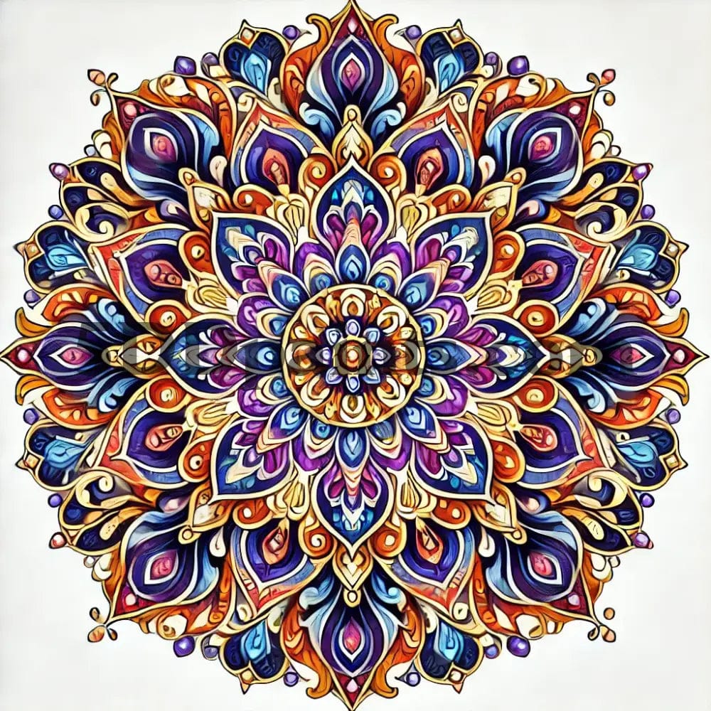 5DDPaints.com Art & Craft Kits Beginner-Friendly Vibrant Mandala Diamond Painting Kit