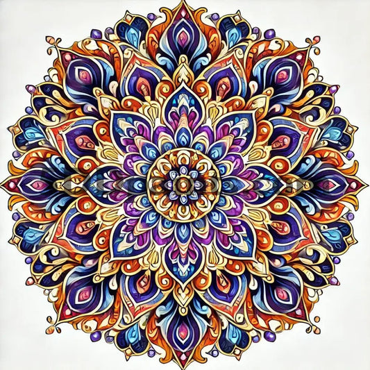 5DDPaints.com Art & Craft Kits Beginner-Friendly Vibrant Mandala Diamond Painting Kit