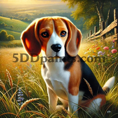 5DDPaints.com Art & Craft Kits Beagle / Square 20x20 cm Beloved Dogs Collection Diamond Painting Kits