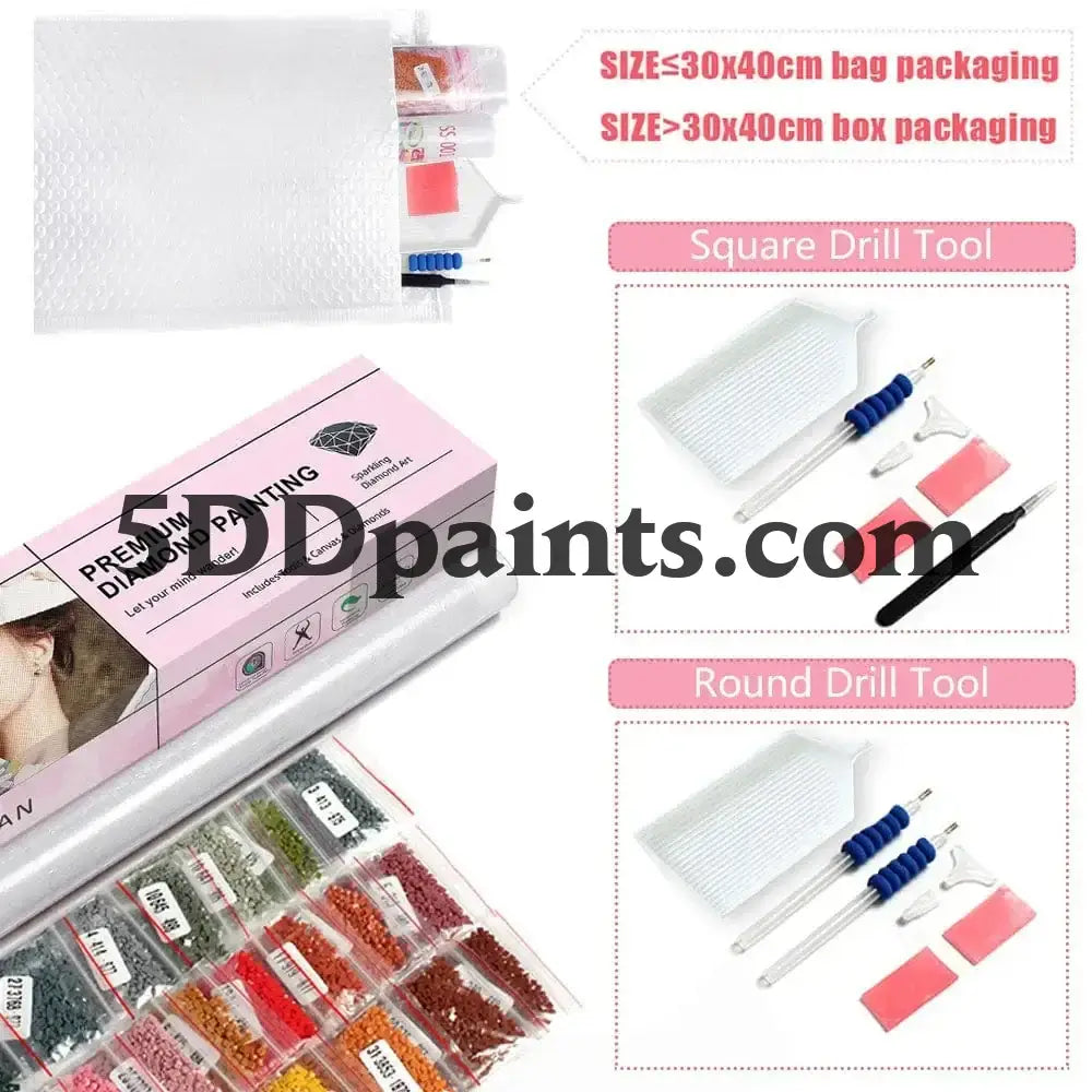 5DDPaints.com arts and crafts kit Blooming Hydrangea Garden Diamond Painting Kit – Serene Floral Elegance