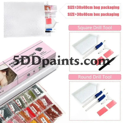 5DDPaints.com arts and crafts kit Blooming Hydrangea Garden Diamond Painting Kit – Serene Floral Elegance