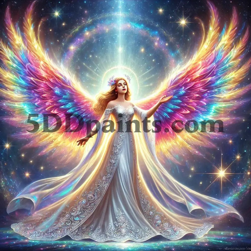 5DDPaints.com arts and crafts kit Celestial Angel - 5D Diamond Painting Kit