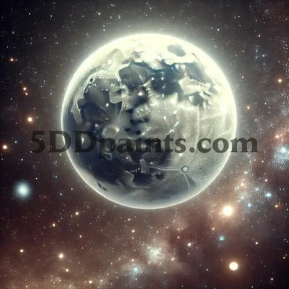 5DDPaints.com home decor Celestial Glow Moon Diamond Painting Kit