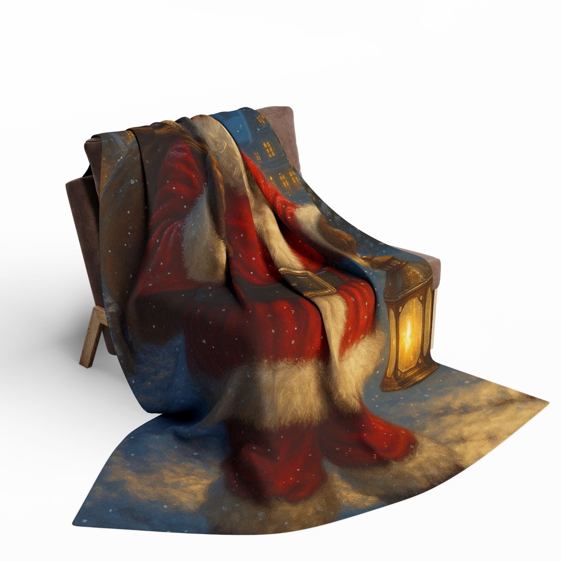 Printify Home Decor Christmas Santa Design - Cozy Arctic Fleece Blanket