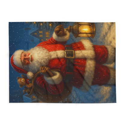Printify Home Decor Christmas Santa Design - Cozy Arctic Fleece Blanket