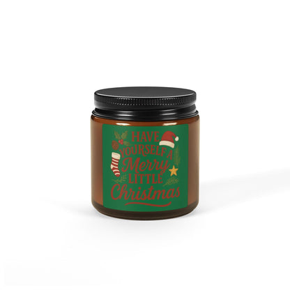 Printify Home Decor 4oz / Amber / Christmas Warmth Christmas Soy Candle - "Have Yourself a Merry Little Christmas" Amber Jar