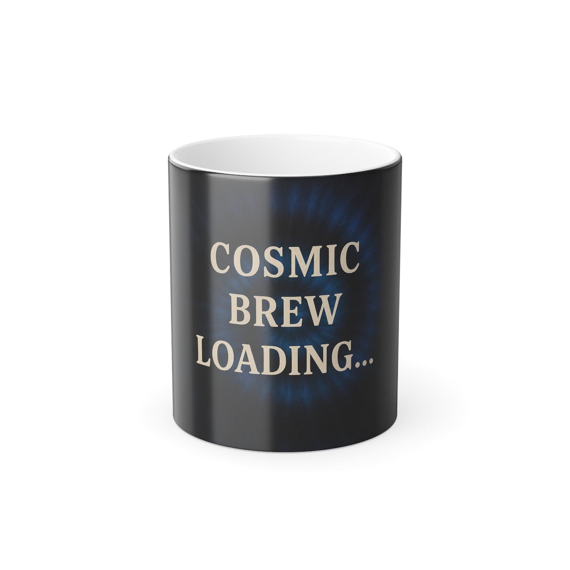 Printify Mug 11oz Color Morphing Mug – Cosmic Brew Loading...  | Heat-Reactive Coffee Cup