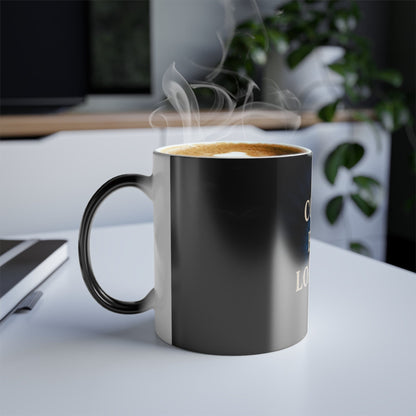 Printify Mug 11oz Color Morphing Mug – Cosmic Brew Loading...  | Heat-Reactive Coffee Cup