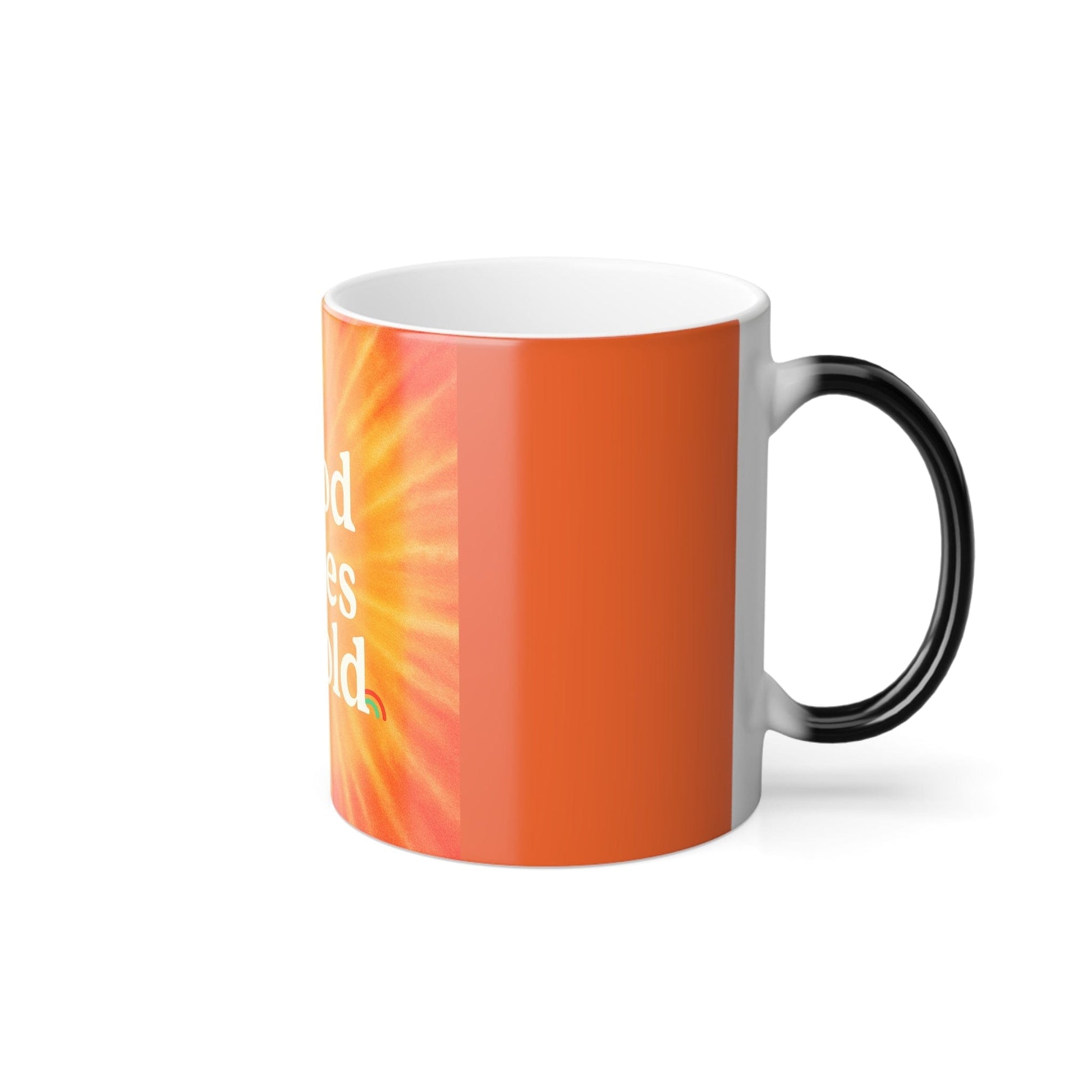 Printify Mug 11oz Color Morphing Mug – Good Vibes Unfold| Heat-Reactive Magic Coffee Cup