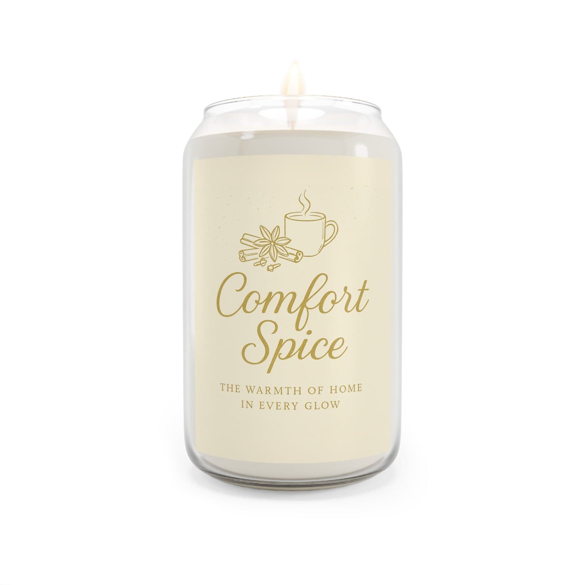 Printify Home Decor Comfort Spice / 13.75oz Comfort Spice Scented Soy Candle - 13.75oz - Cozy Home Fragrance