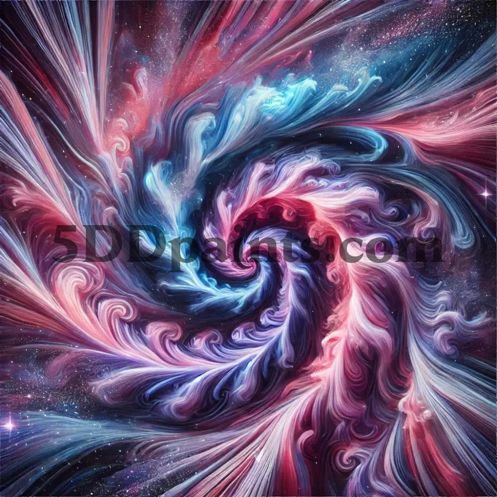 5DDPaints.com arts and crafts kit Cosmic Galaxy Swirl Diamond Painting Kit