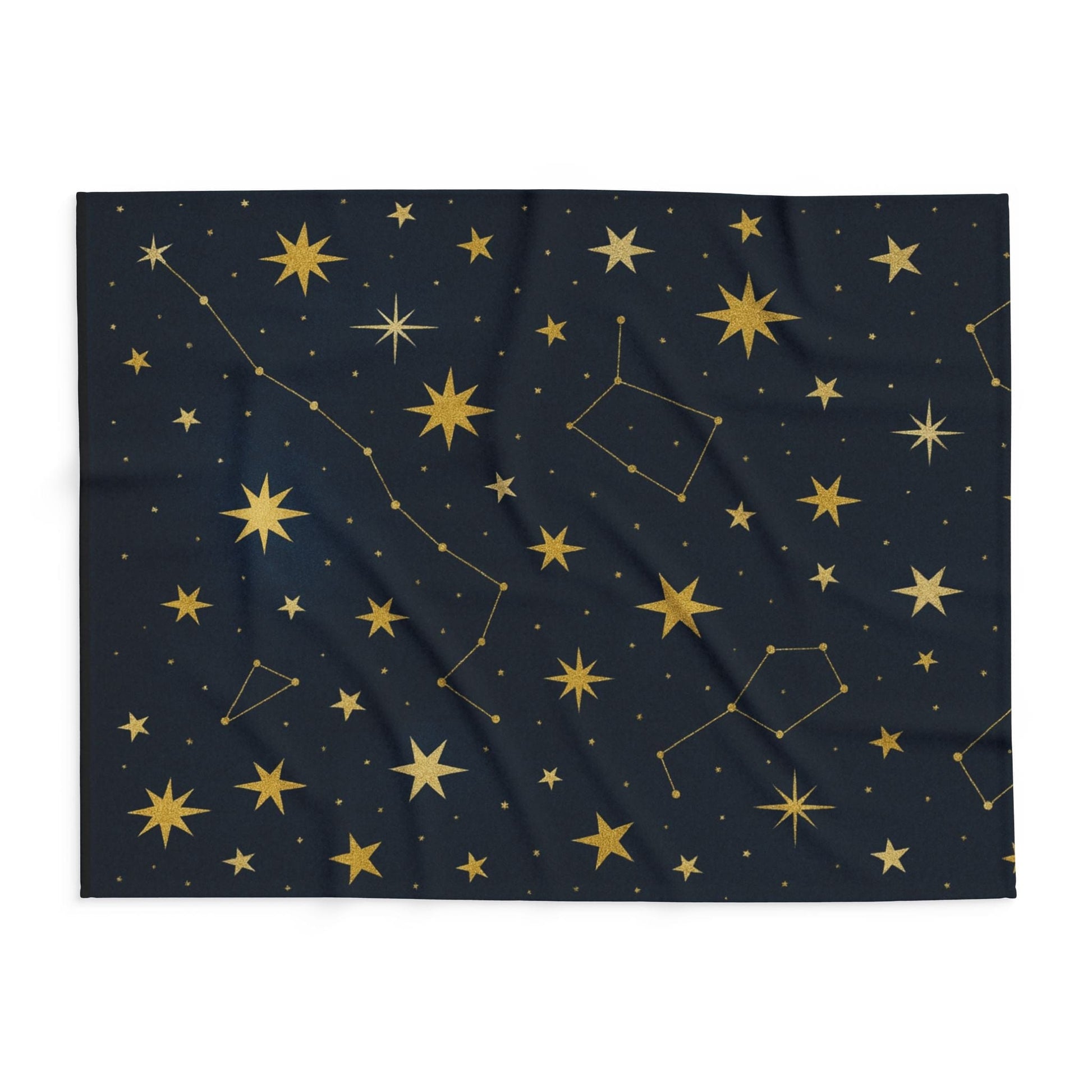 Printify Home Decor Cosmic Stars Fleece Blanket – Cozy Starry Nights Throw