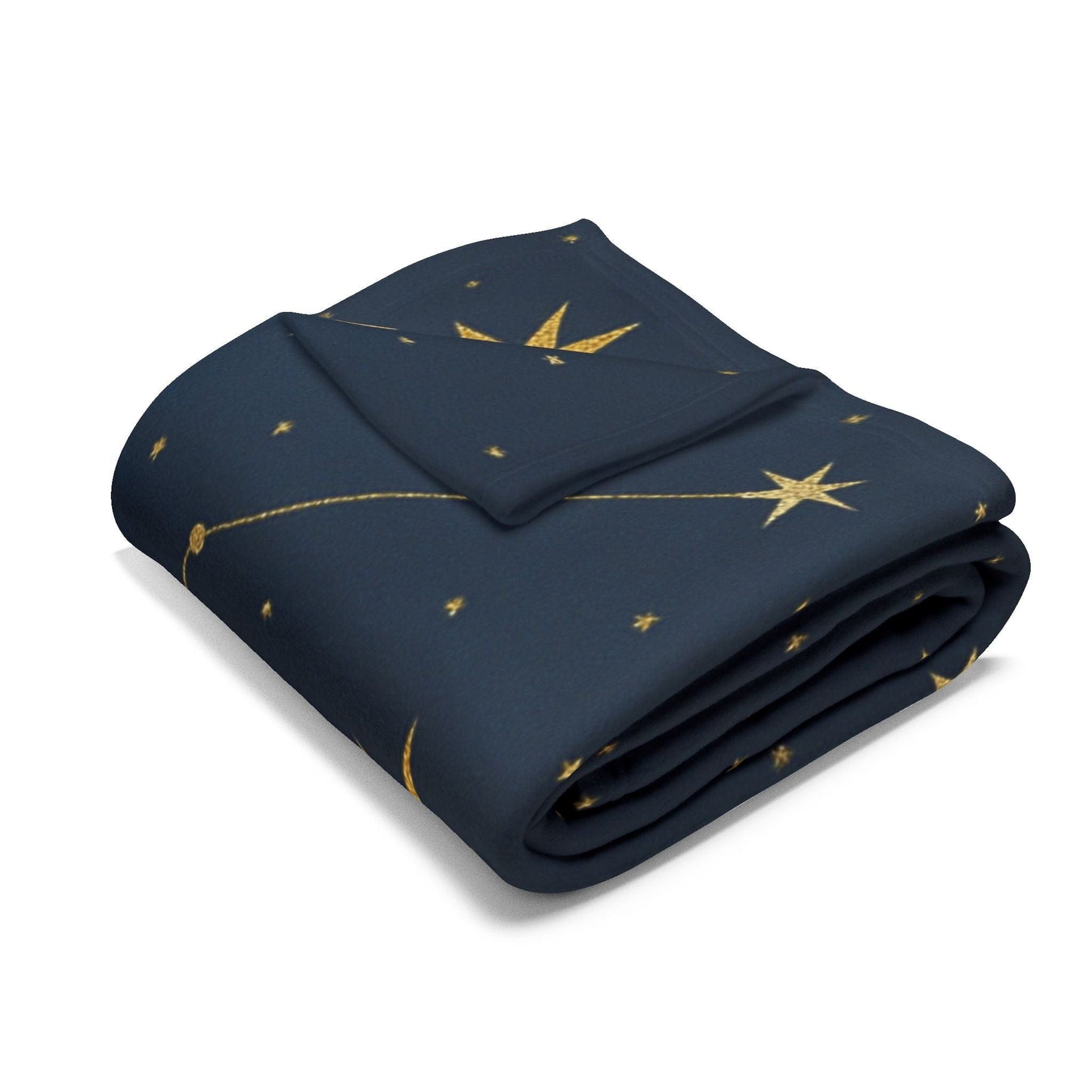 Printify Home Decor Cosmic Stars Fleece Blanket – Cozy Starry Nights Throw