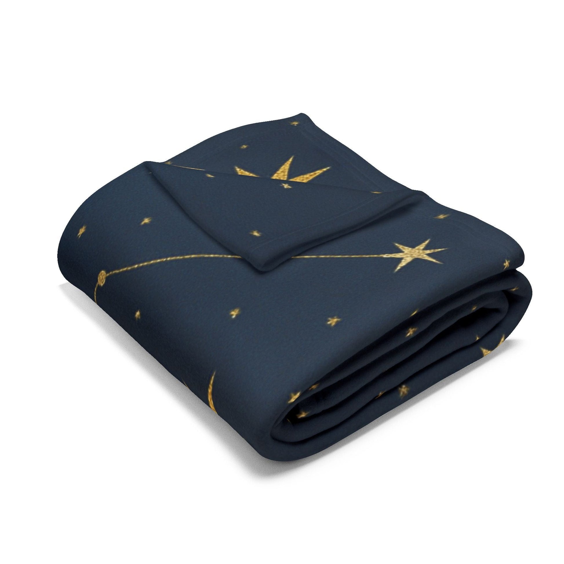 Printify Home Decor Cosmic Stars Fleece Blanket – Cozy Starry Nights Throw