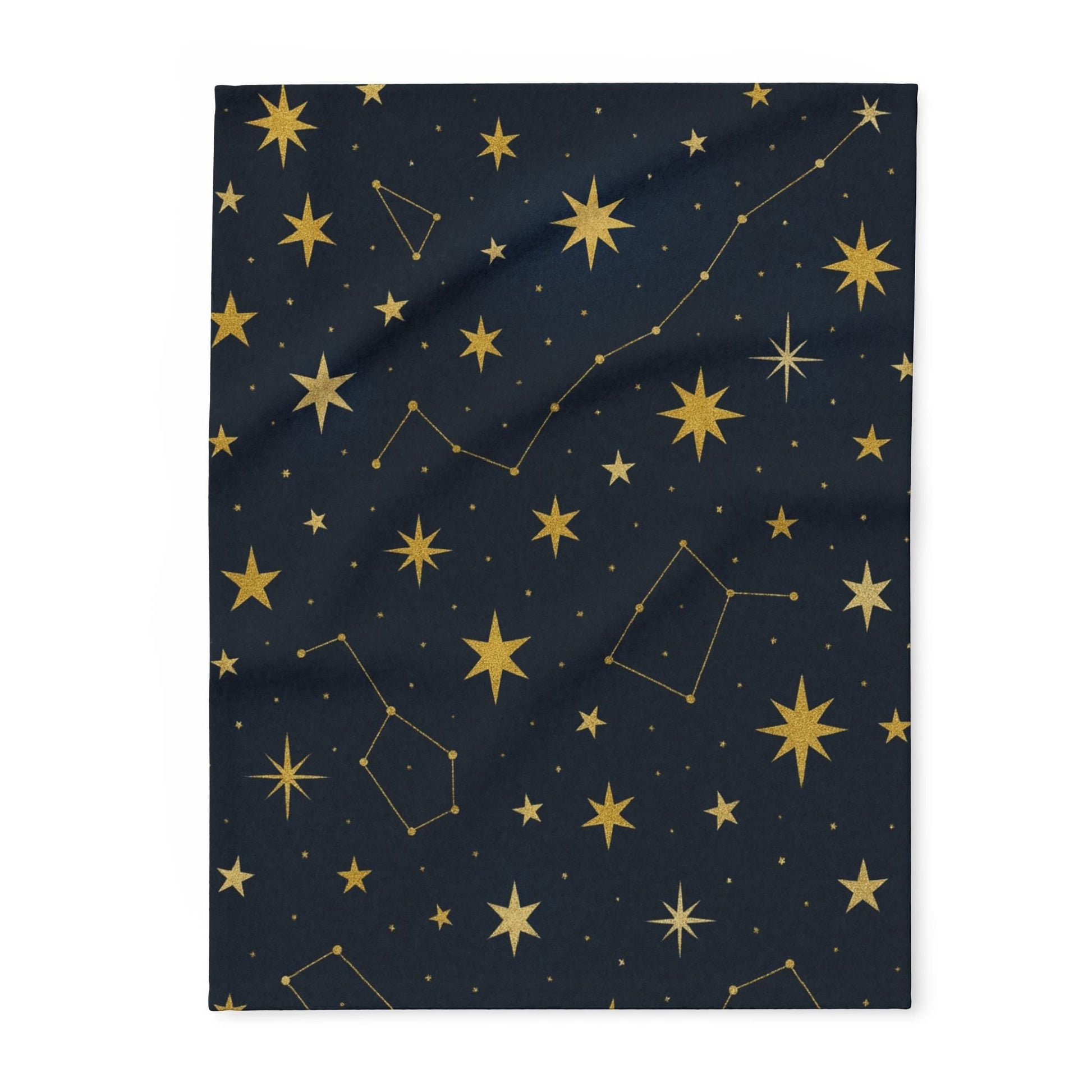 Printify Home Decor 30'' × 40'' Cosmic Stars Fleece Blanket – Cozy Starry Nights Throw