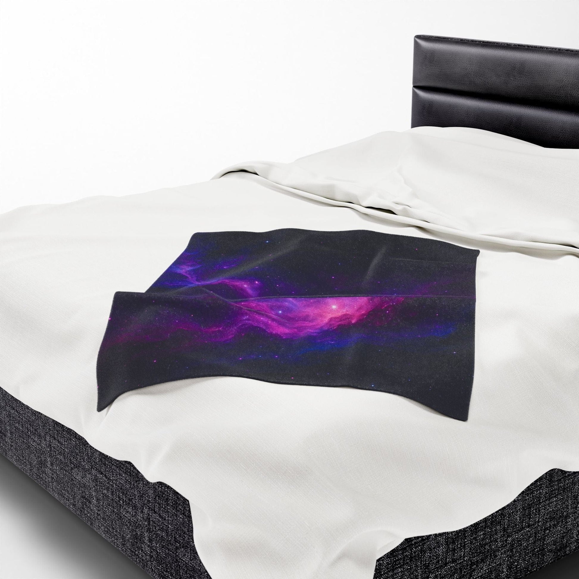 Printify All Over Prints Cosmic Velveteen Plush Blanket – Galaxy Glow Comfort