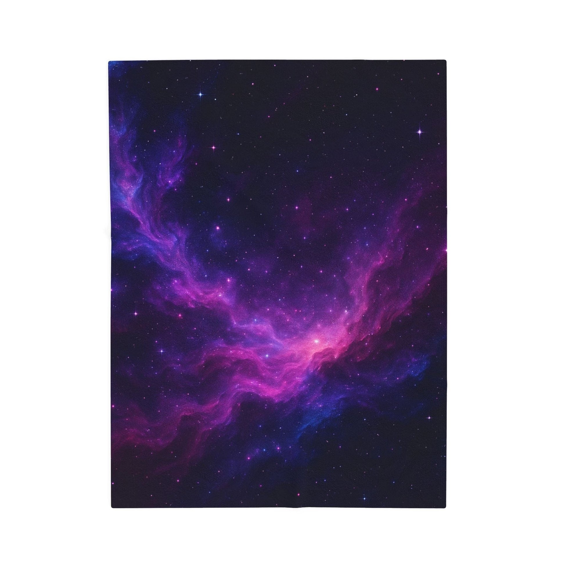 Printify All Over Prints 30" × 40" Cosmic Velveteen Plush Blanket – Galaxy Glow Comfort