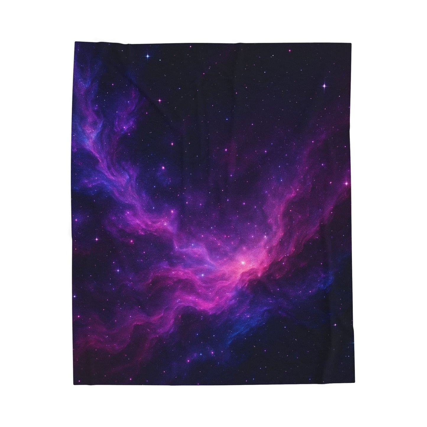 Printify All Over Prints 50" × 60" Cosmic Velveteen Plush Blanket – Galaxy Glow Comfort