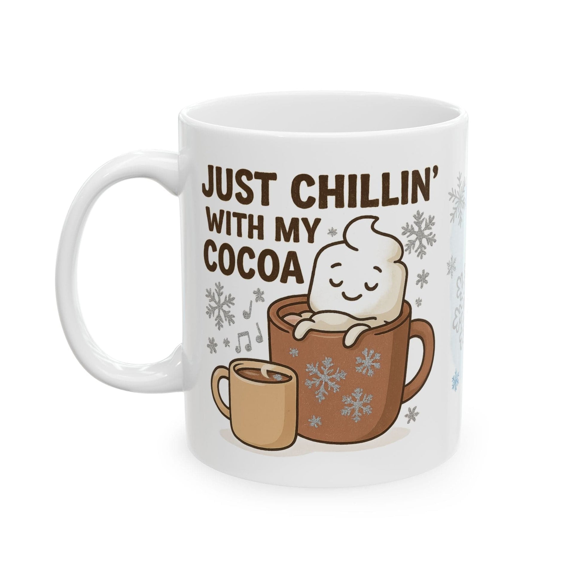 Printify Mug Cozy Hot Chocolate Ceramic Mug, 11oz or 15 oz