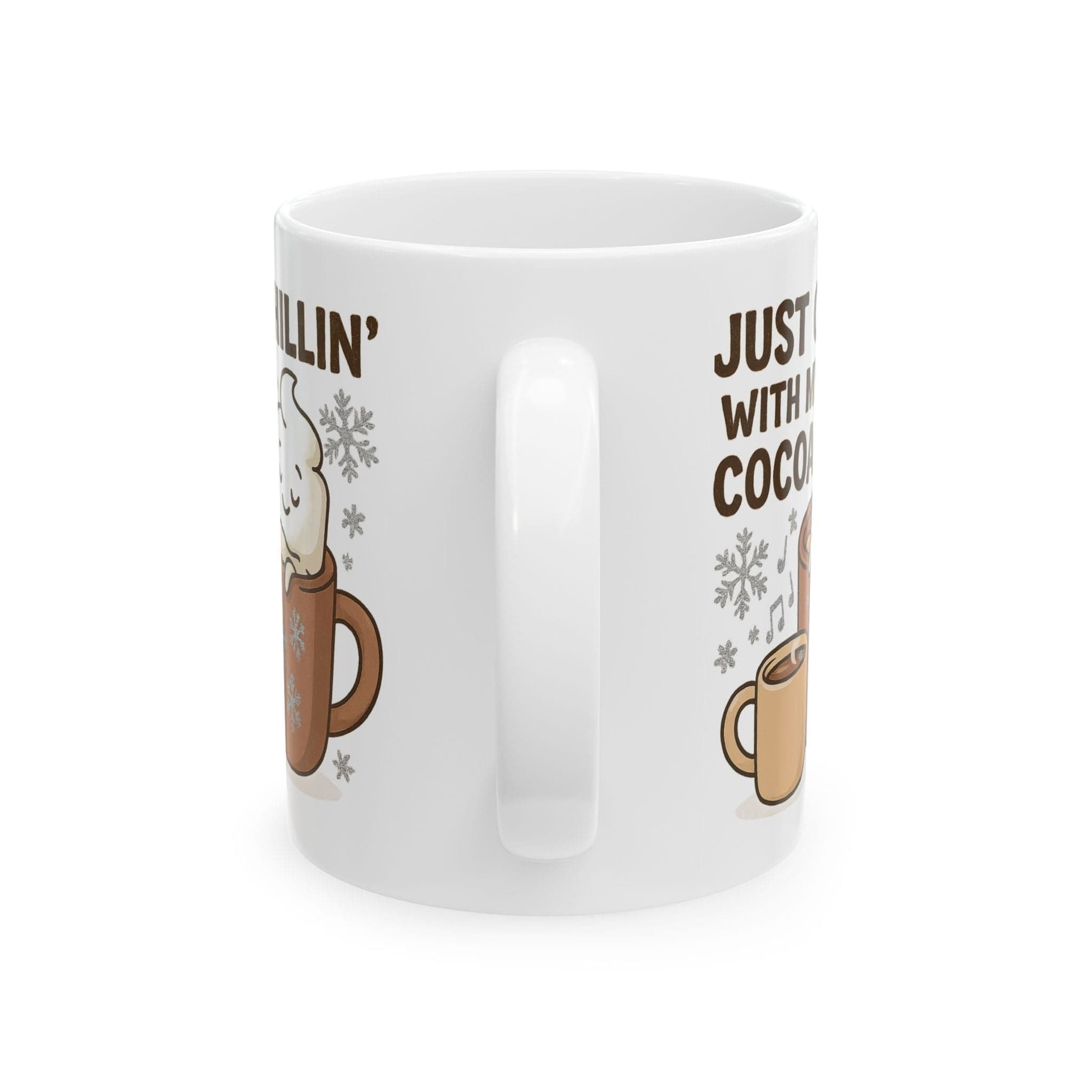 Printify Mug Cozy Hot Chocolate Ceramic Mug, 11oz or 15 oz