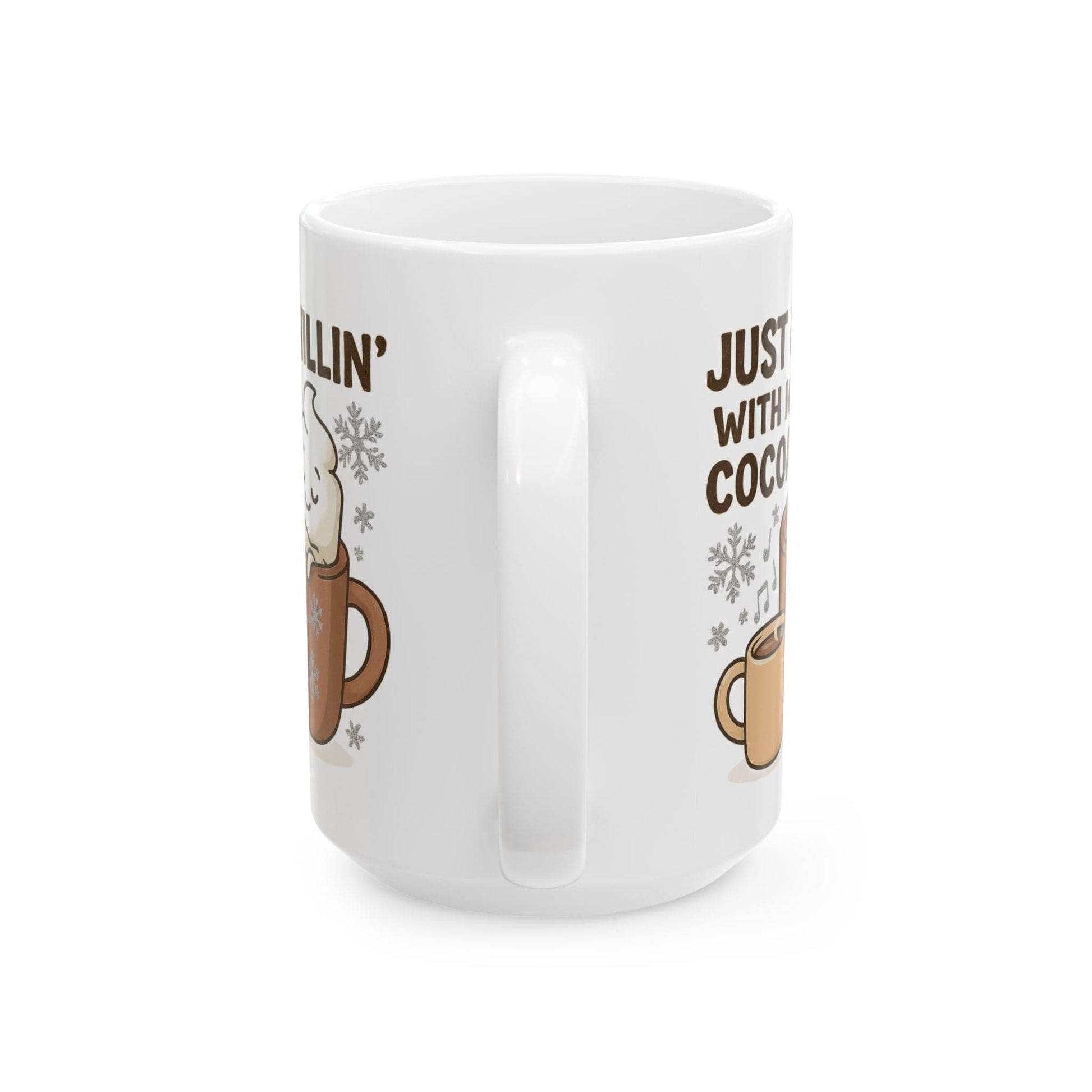 Printify Mug Cozy Hot Chocolate Ceramic Mug, 11oz or 15 oz