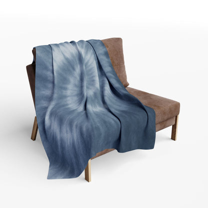 Printify Home Decor Cozy Tie-Dye Fleece Blanket | Soft Arctic Throw