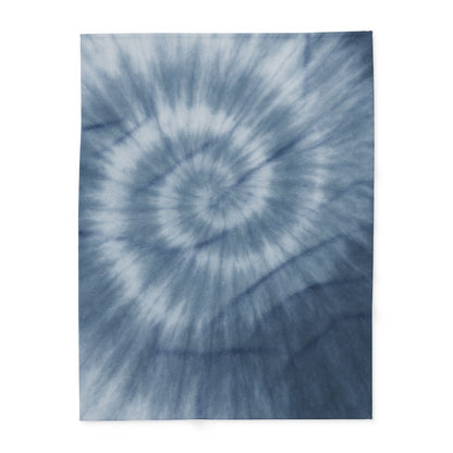 Printify Home Decor 60" × 80" Cozy Tie-Dye Fleece Blanket | Soft Arctic Throw