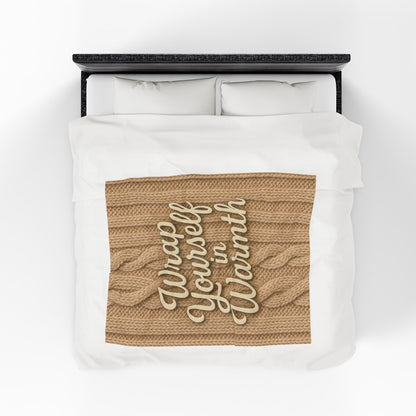 Printify All Over Prints Cozy Velveteen Plush Blanket | Wrap Yourself in Warmth | Perfect for Winter