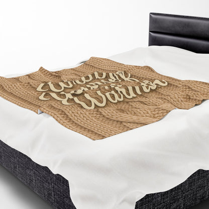 Printify All Over Prints Cozy Velveteen Plush Blanket | Wrap Yourself in Warmth | Perfect for Winter