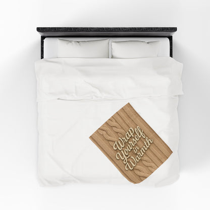 Printify All Over Prints Cozy Velveteen Plush Blanket | Wrap Yourself in Warmth | Perfect for Winter