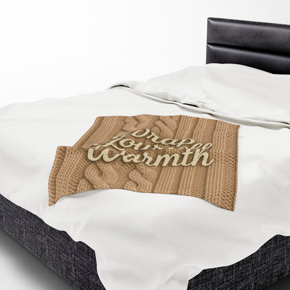Printify All Over Prints Cozy Velveteen Plush Blanket | Wrap Yourself in Warmth | Perfect for Winter
