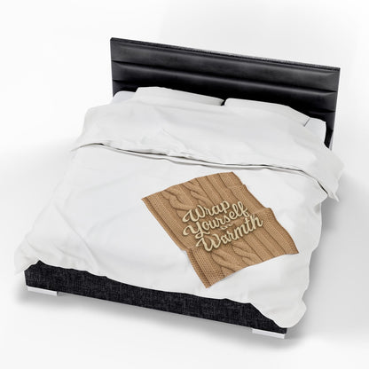 Printify All Over Prints Cozy Velveteen Plush Blanket | Wrap Yourself in Warmth | Perfect for Winter