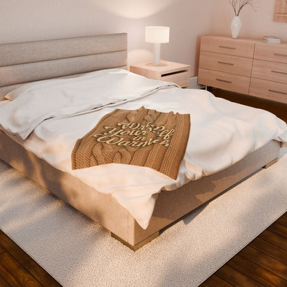 Printify All Over Prints Cozy Velveteen Plush Blanket | Wrap Yourself in Warmth | Perfect for Winter