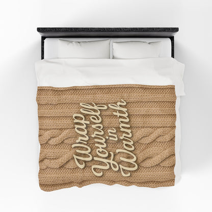 Printify All Over Prints Cozy Velveteen Plush Blanket | Wrap Yourself in Warmth | Perfect for Winter