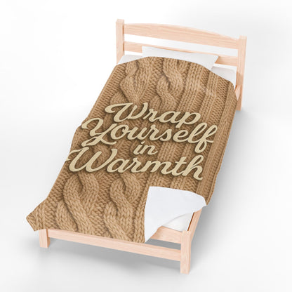 Printify All Over Prints Cozy Velveteen Plush Blanket | Wrap Yourself in Warmth | Perfect for Winter