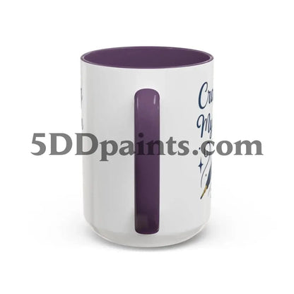 Printify Mug Crafting My Calm – Accent Mug for Diamond Painters - 11oz & 15oz