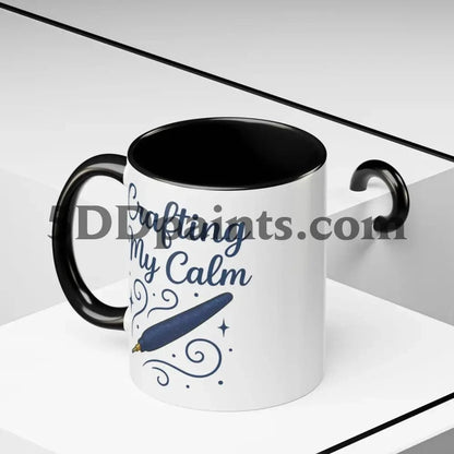 Printify Mug Crafting My Calm – Accent Mug for Diamond Painters - 11oz & 15oz